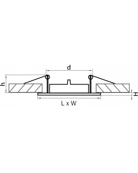 Светильник точечный встраиваемый декоративный под заменяемые галогенные или LED лампы Lega 16 Lightstar 011944-foto2