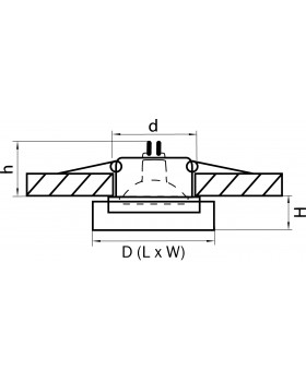 Светильник точечный встраиваемый декоративный под заменяемые галогенные или LED лампы Lei mini Lightstar 006130-foto2