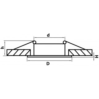 Светильник точечный встраиваемый декоративный под заменяемые галогенные или LED лампы Levigo Lightstar 010011-foto2