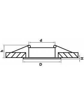 Светильник точечный встраиваемый декоративный под заменяемые галогенные или LED лампы Levigo Lightstar 010013-foto2