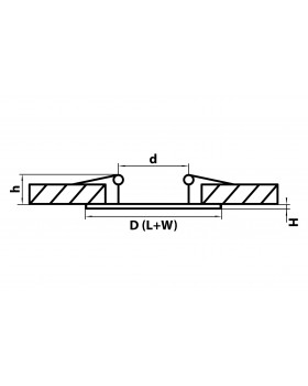 Светильник точечный встраиваемый декоративный под заменяемые галогенные или LED лампы Levigo Lightstar 010034-foto2