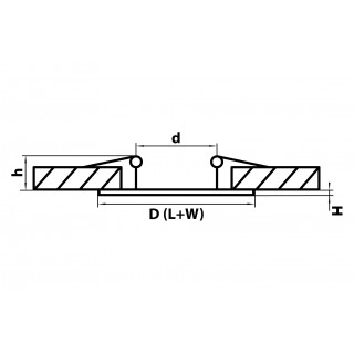 Светильник точечный встраиваемый декоративный под заменяемые галогенные или LED лампы Levigo Lightstar 010036-foto2