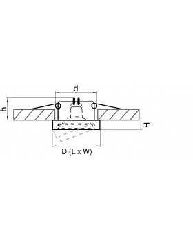 Светильник точечный встраиваемый декоративный под заменяемые галогенные или LED лампы Mattoni Lightstar 006234-foto2