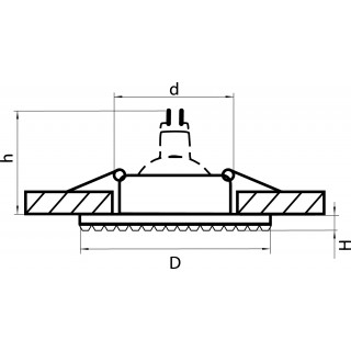 Светильник точечный встраиваемый декоративный под заменяемые галогенные или LED лампы Miriade Lightstar 011914-foto2