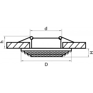 Светильник точечный встраиваемый декоративный под заменяемые галогенные или LED лампы Miriade Lightstar 011988-foto2