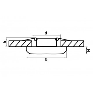 Светильник точечный встраиваемый декоративный со встроенными светодиодами Monde Lightstar 071136-foto2