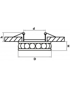 Светильник точечный встраиваемый декоративный под заменяемые галогенные или LED лампы Monilo Lightstar 031704-foto2