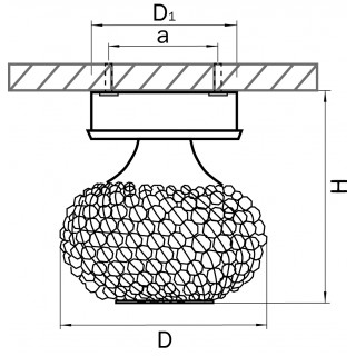Светильник точечный накладной декоративный под заменяемые галогенные или LED лампы Monile Top Lightstar 160304-foto2