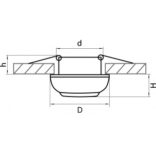 Светильник точечный встраиваемый декоративный под заменяемые галогенные или LED лампы Ocula Lightstar 011816-foto2
