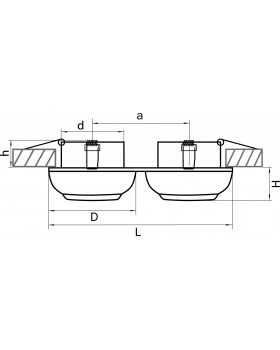 Светильник точечный встраиваемый декоративный под заменяемые галогенные или LED лампы Ocula Lightstar 011824-foto2