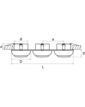 Светильник точечный встраиваемый декоративный под заменяемые галогенные или LED лампы Ocula Lightstar 011834-foto2