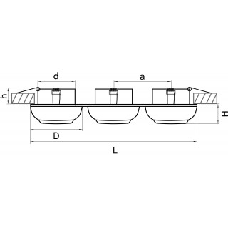 Светильник точечный встраиваемый декоративный под заменяемые галогенные или LED лампы Ocula Lightstar 011837-foto2