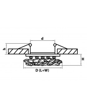 Светильник точечный встраиваемый декоративный под заменяемые галогенные или LED лампы Onora Lightstar 030302-foto2