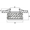 Светильник точечный встраиваемый декоративный под заменяемые галогенные или LED лампы Onora Lightstar 031802