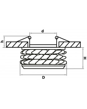 Светильник точечный встраиваемый декоративный под заменяемые галогенные или LED лампы Onora Lightstar 031802-foto2