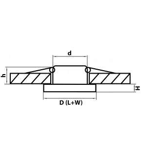 Светильник точечный встраиваемый декоративный под заменяемые галогенные или LED лампы Rifle Lightstar 002514-foto2