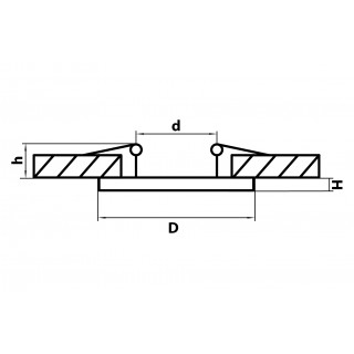 Светильник встраиваемый заливающего света со встроенными светодиодами Riverbe Lightstar 220124-foto2