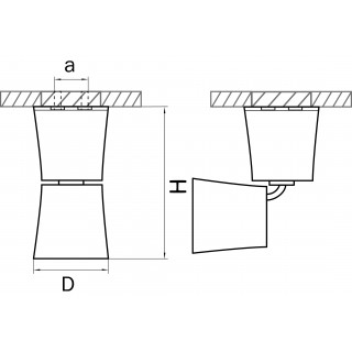 Светильник точечный накладной декоративный под заменяемые галогенные или LED лампы Rotonda Lightstar 214454-foto2