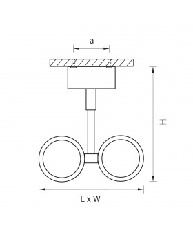 Светильник точечный накладной под заменяемые галогенные или LED лампы Rullo Lightstar 214447-foto2