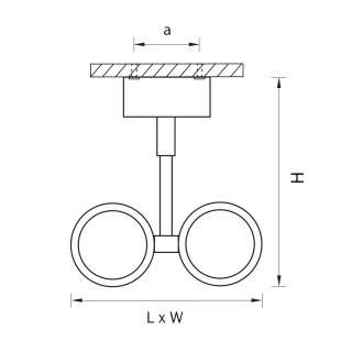 Светильник точечный накладной под заменяемые галогенные или LED лампы Rullo Lightstar 214446-foto2