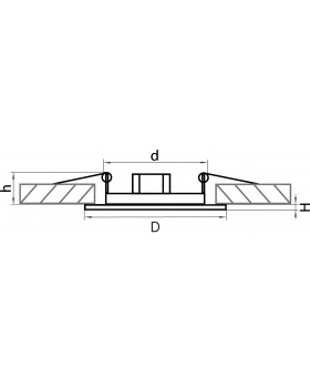Светильник точечный встраиваемый декоративный под заменяемые галогенные или LED лампы Teso fix Lightstar 011071-foto2