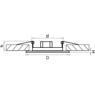Светильник точечный встраиваемый декоративный под заменяемые галогенные или LED лампы Teso adj Lightstar 011087-foto2