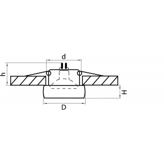 Светильник точечный встраиваемый декоративный под заменяемые галогенные или LED лампы Tondo Lightstar 006205-foto2