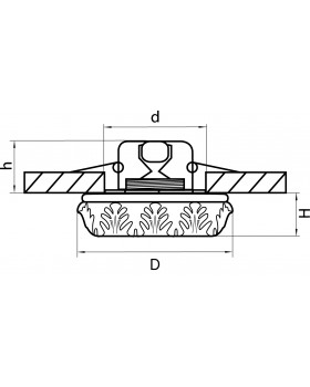 Светильник точечный встраиваемый декоративный под заменяемые галогенные или LED лампы Torcea Lightstar 006332-foto2