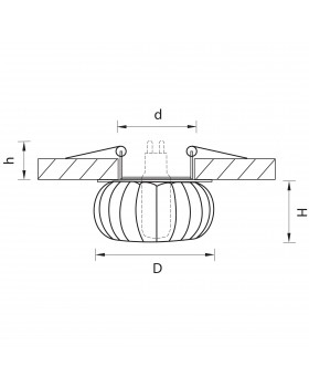 Светильник точечный встраиваемый декоративный под заменяемые галогенные или LED лампы Trito Lightstar 004344-foto2