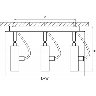 Светильник точечный накладной декоративный под заменяемые галогенные или LED лампы Varieta 9 Lightstar 210336-foto2