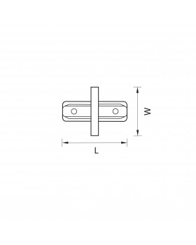 Соединитель малый прямой однофазный для встраиваемых треков Barra Lightstar 501106-foto2