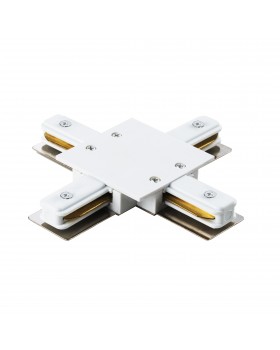 Соединитель X-образный однофазный для встраиваемых треков Barra Lightstar 501146