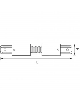 Соединитель регулируемый гибкий однофазный для встраиваемых треков Barra Lightstar 501156-foto2