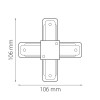 Соединитель X-образный однофазный Barra Lightstar 502149