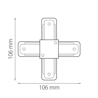 Соединитель X-образный однофазный Barra Lightstar 502146-foto2
