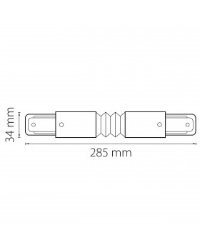 Соединитель регулируемый гибкий однофазный Barra Lightstar 502157-foto2