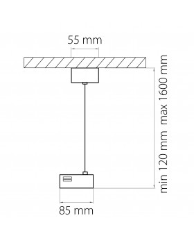Подвесное питание для однофазного трека Barra Lightstar 502199-foto2