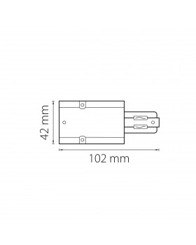Питание боковое трековое трехфазное Barra Lightstar 504119-foto2