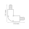 Соединитель L-образный трехфазный Barra Lightstar 504126