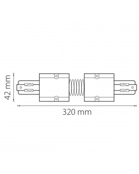 Соединитель регулируемый гибкий трехфазный Barra Lightstar 504157-foto2