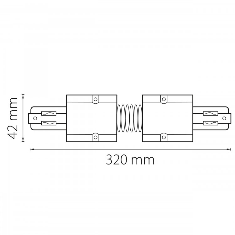 Соединитель регулируемый гибкий трехфазный Barra Lightstar 504156