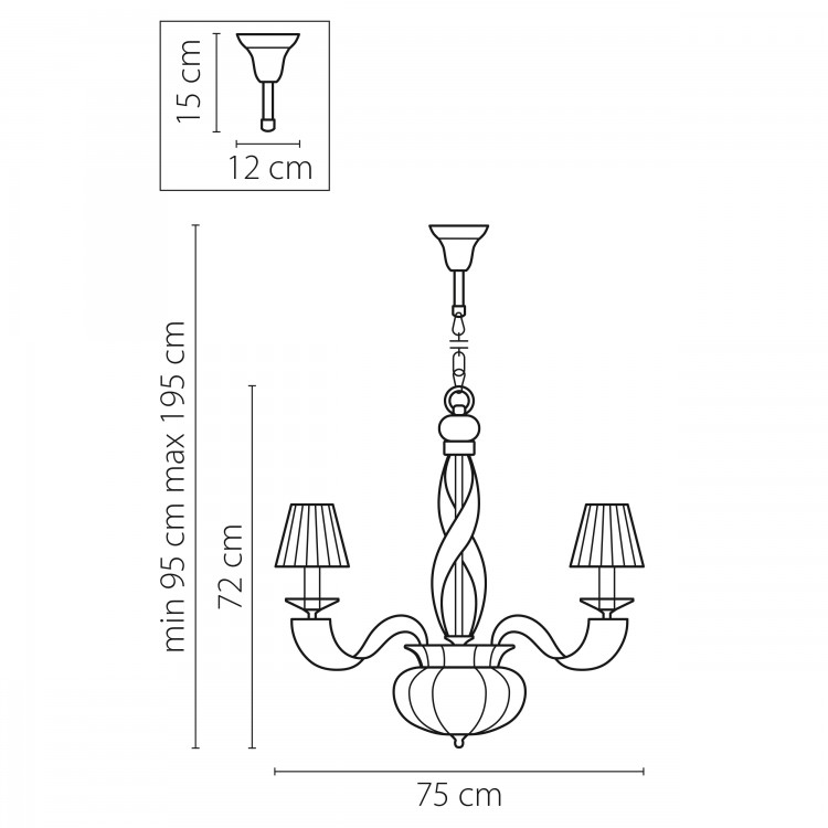 Люстра подвесная Alveare Lightstar Premium 702104