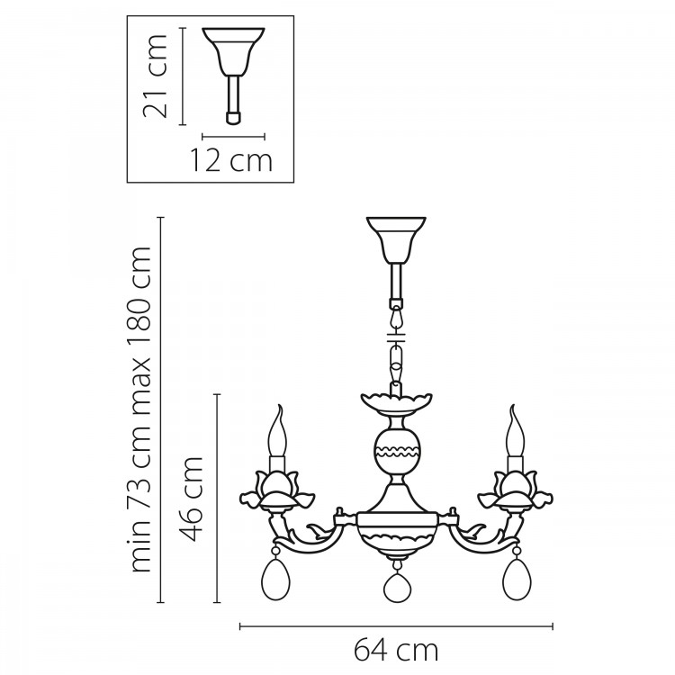 Люстра подвесная Anemone Lightstar Premium 714064