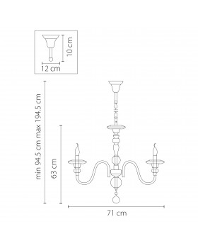 Люстра подвесная Azzurro Lightstar Premium 699104-foto2