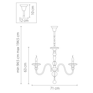 Люстра подвесная Azzurro Lightstar Premium 699104-foto2