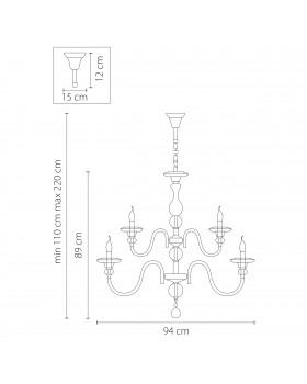 Люстра подвесная Azzurro Lightstar Premium 699184-foto2