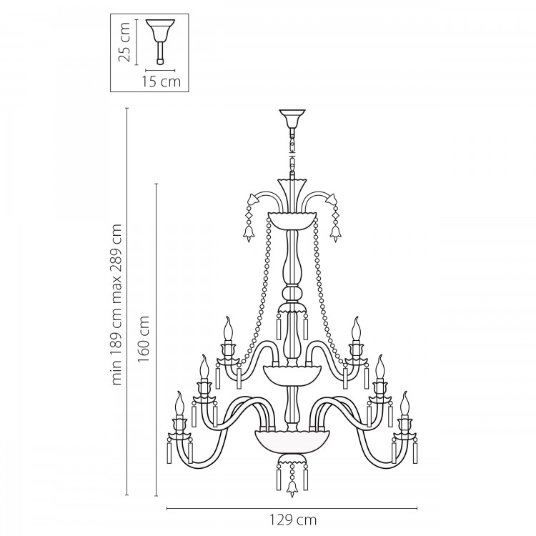 Люстра подвесная Campana Lightstar Premium 716364