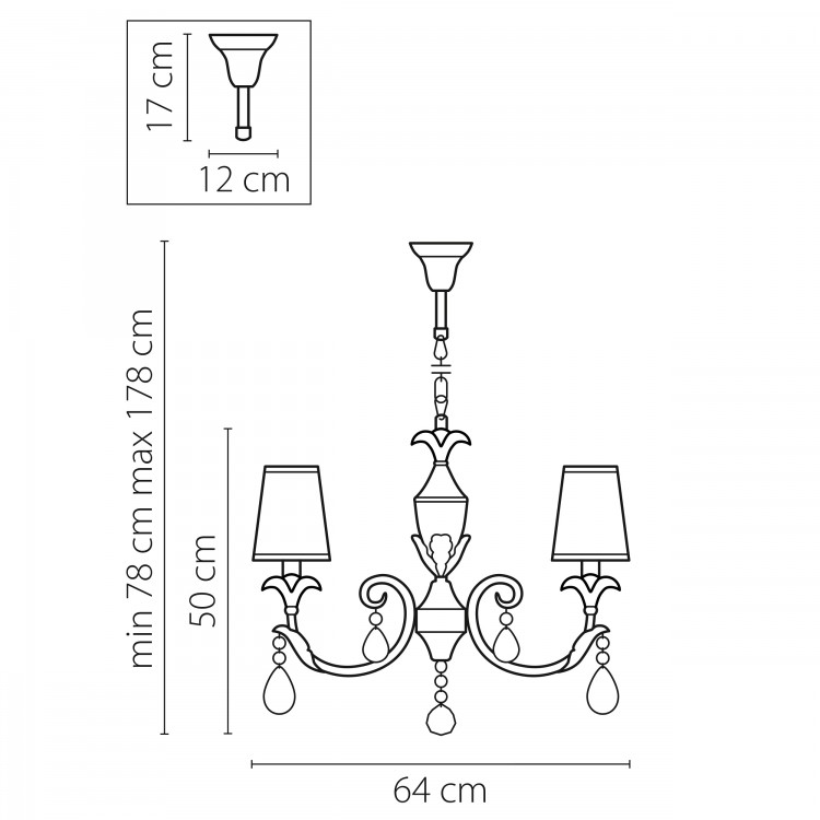 Люстра подвесная Cappa Lightstar Premium 691062