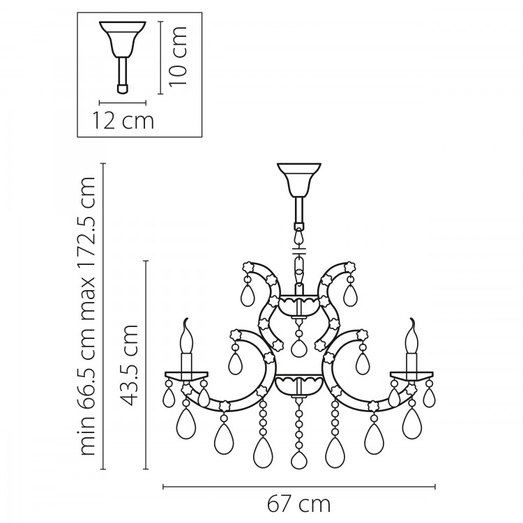 Люстра подвесная Champa blu Lightstar Premium 698085