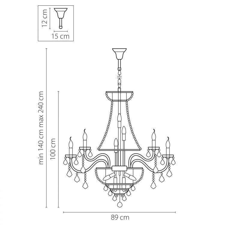 Люстра подвесная Classic Lightstar Premium 700294